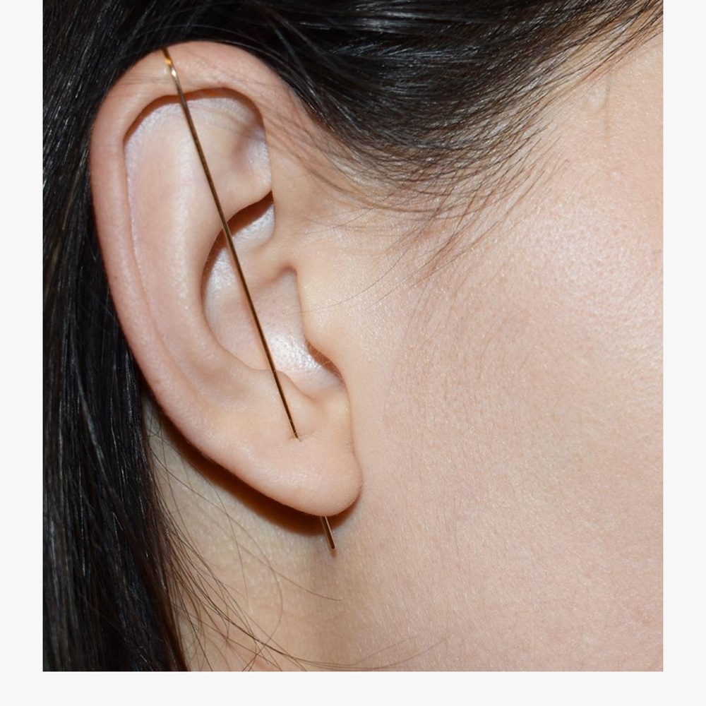 Sleek Gold Threader Earrings